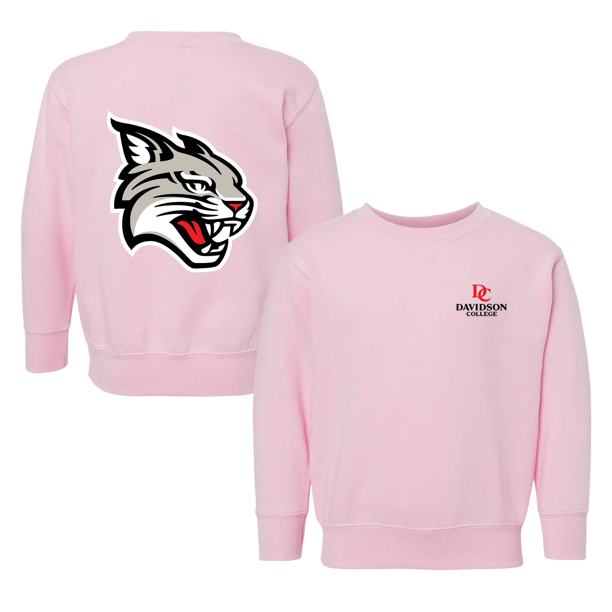 Davidson Wildcats Logo Toddler Crewneck Sweatshirt