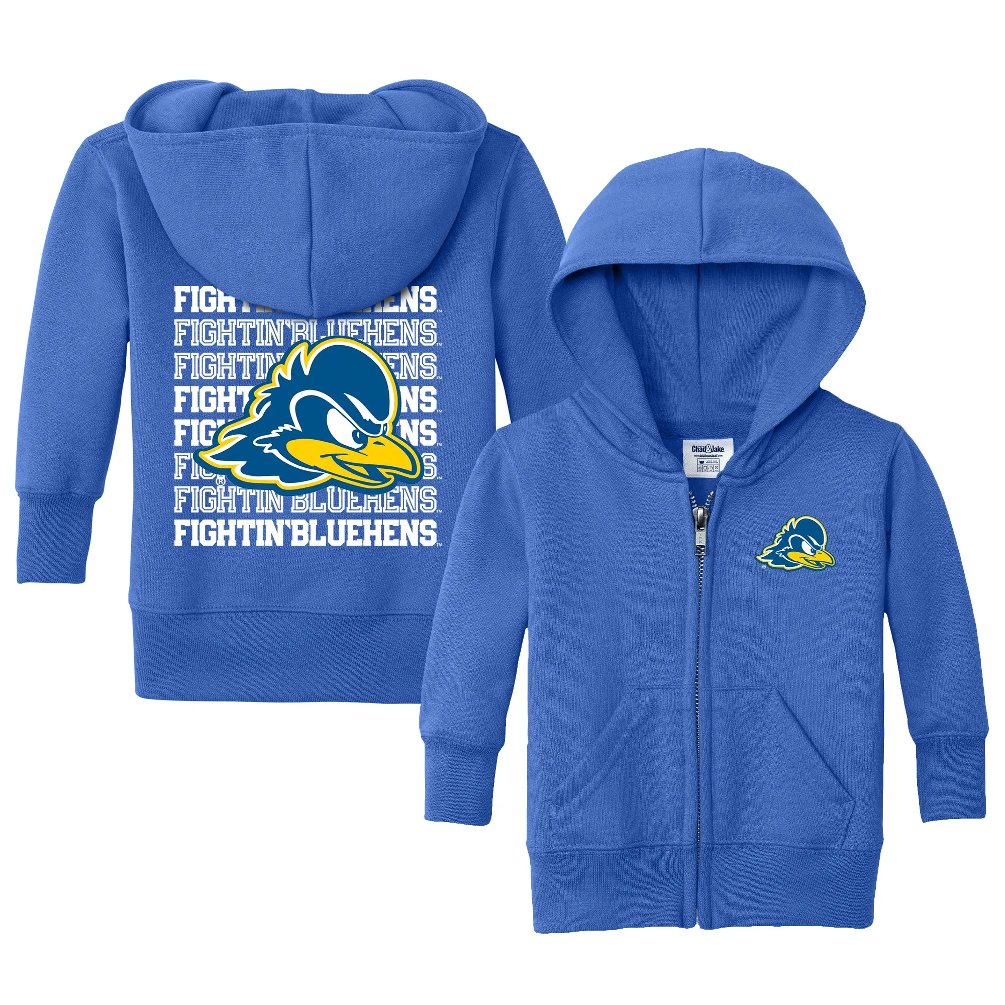 Delaware Fightin' Blue Hens Retro Infant Full-Zip Sweatshirt