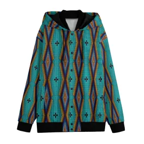 Diamond in the Bluff Turquoise Men's Varsity Jacket