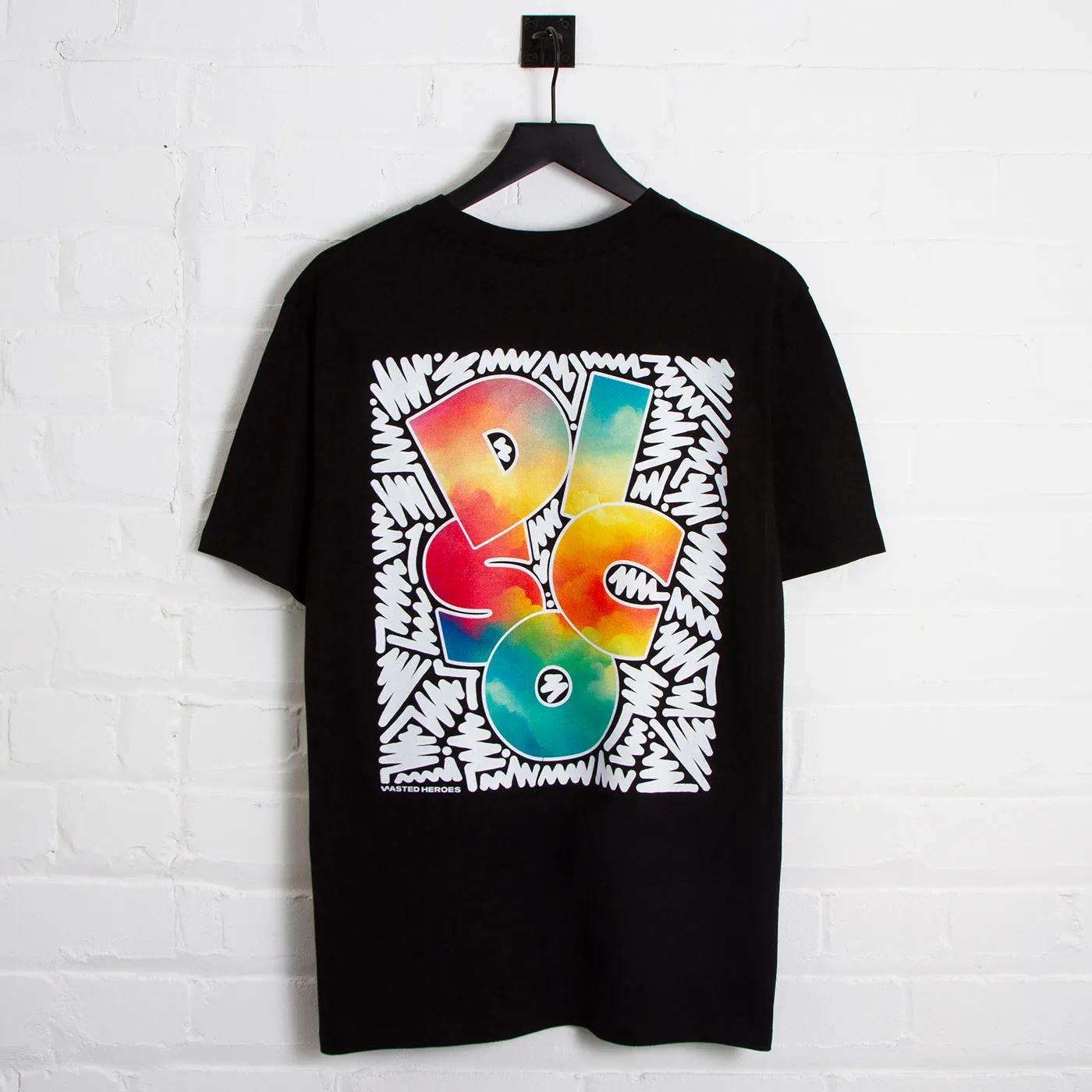 Doodle Disco Back Print - Tshirt - Black