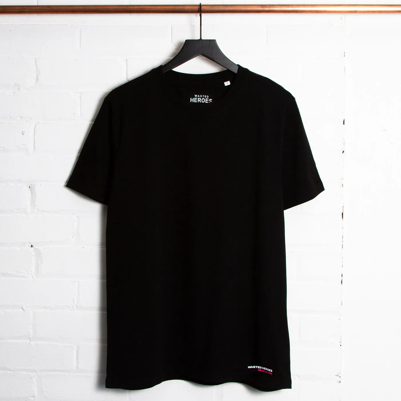 Droplet Face 006 Back Print - Tshirt - Black