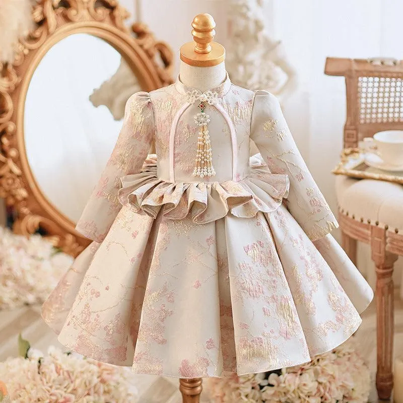 Elegant Princess Dress for Girls Luxury Girls' Dress with Delicate Details