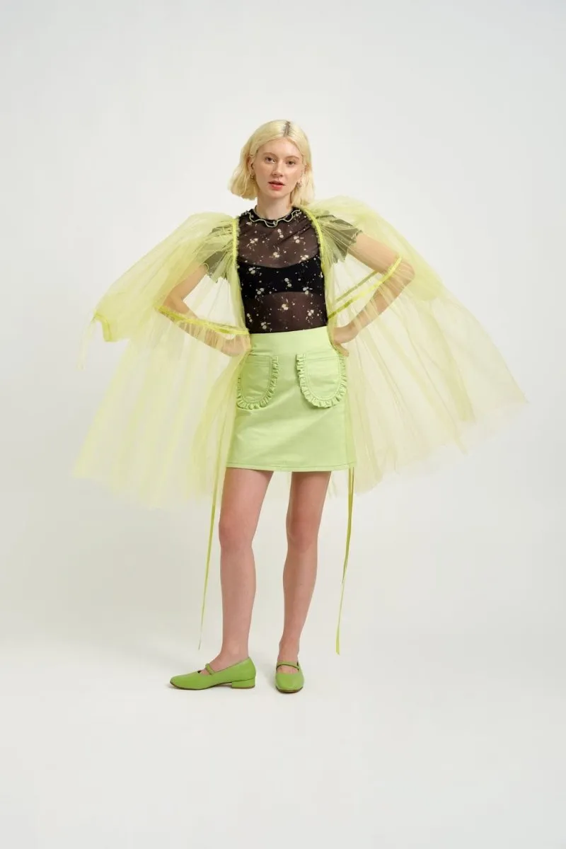 Eliza Faulkner Tate Skirt (Green Twill)