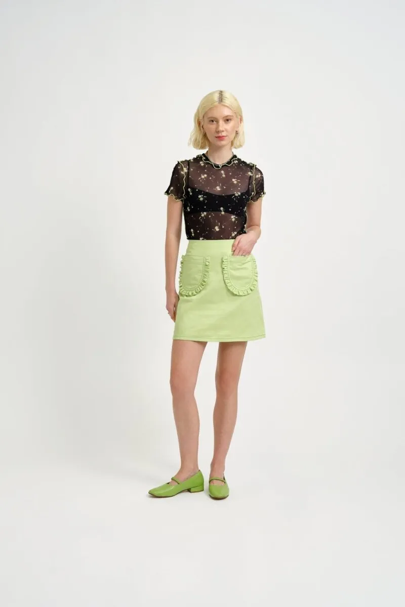 Eliza Faulkner Tate Skirt (Green Twill)