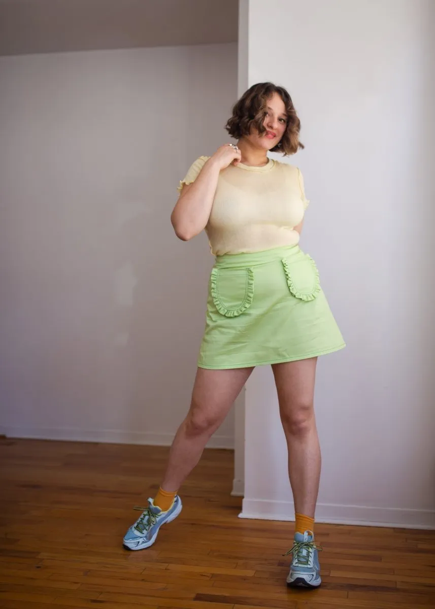 Eliza Faulkner Tate Skirt (Green Twill)