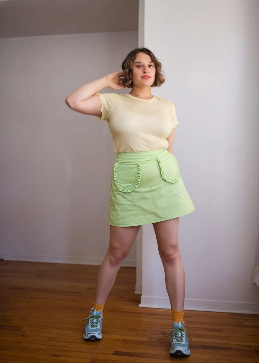 Eliza Faulkner Tate Skirt (Green Twill)