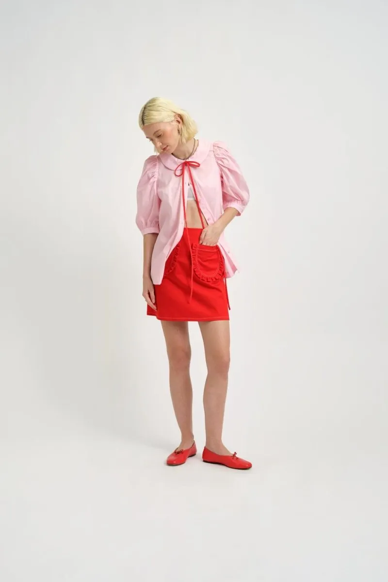 Eliza Faulkner Tate Skirt (Red Twill)