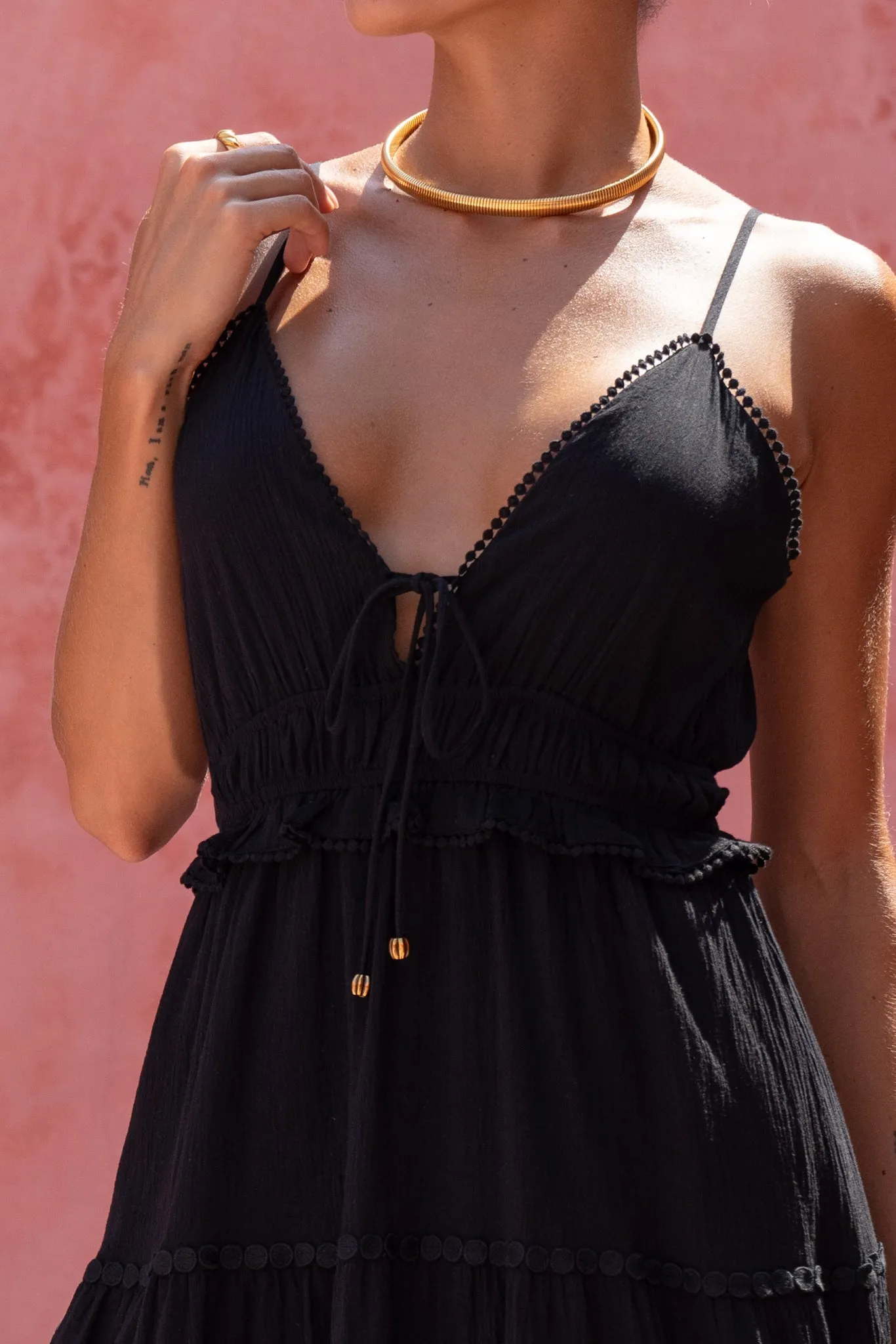 Elodie Black Maxi Dress