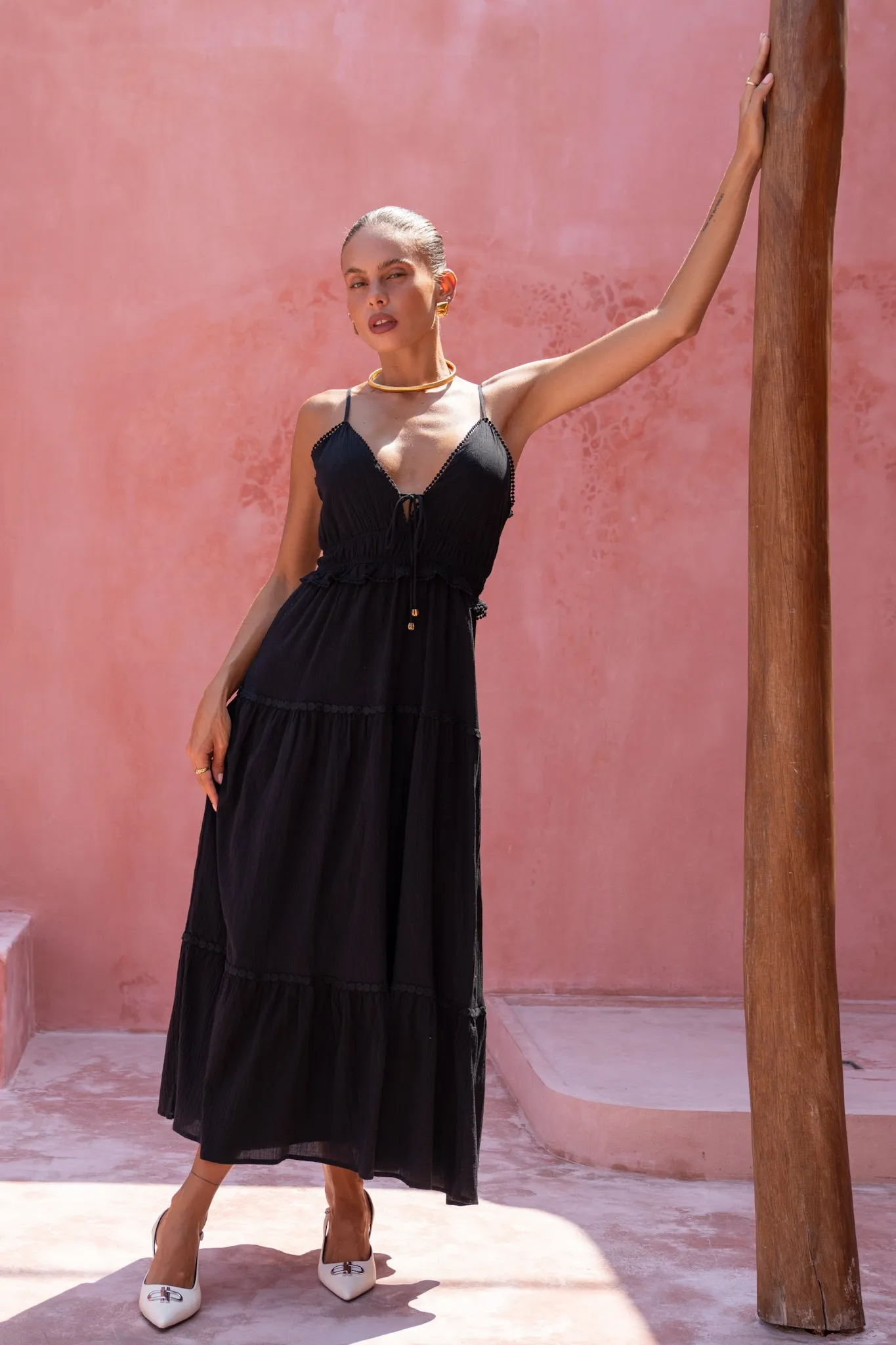 Elodie Black Maxi Dress