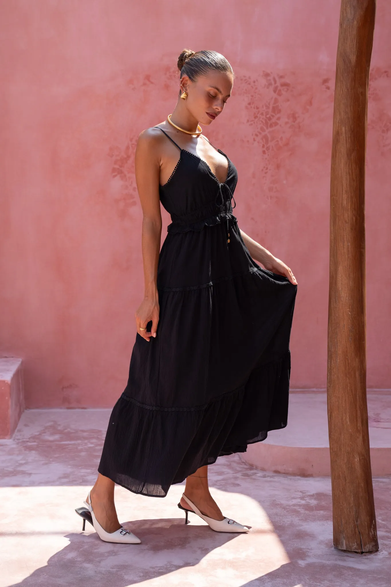 Elodie Black Maxi Dress