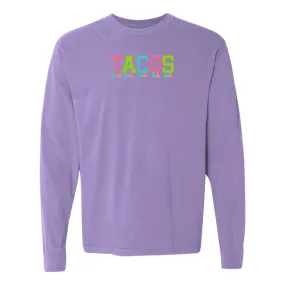 Embroidered Tasseled 'Tacos' Long Sleeve