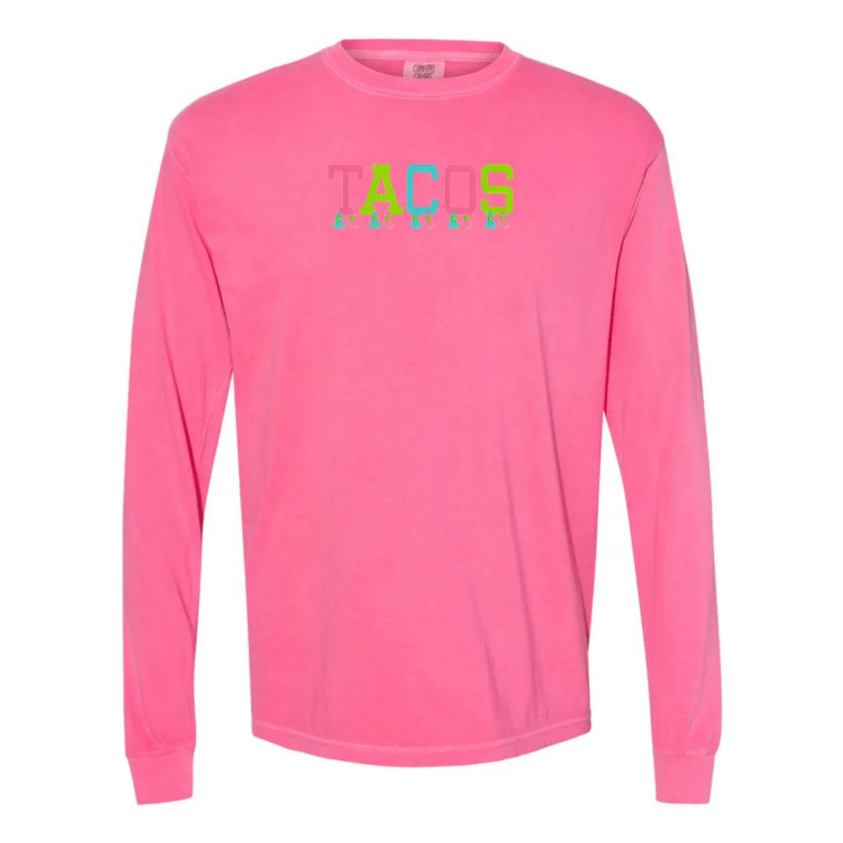 Embroidered Tasseled 'Tacos' Long Sleeve