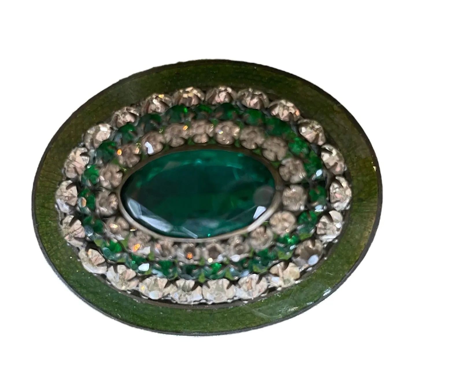 Emerald Green Brooch