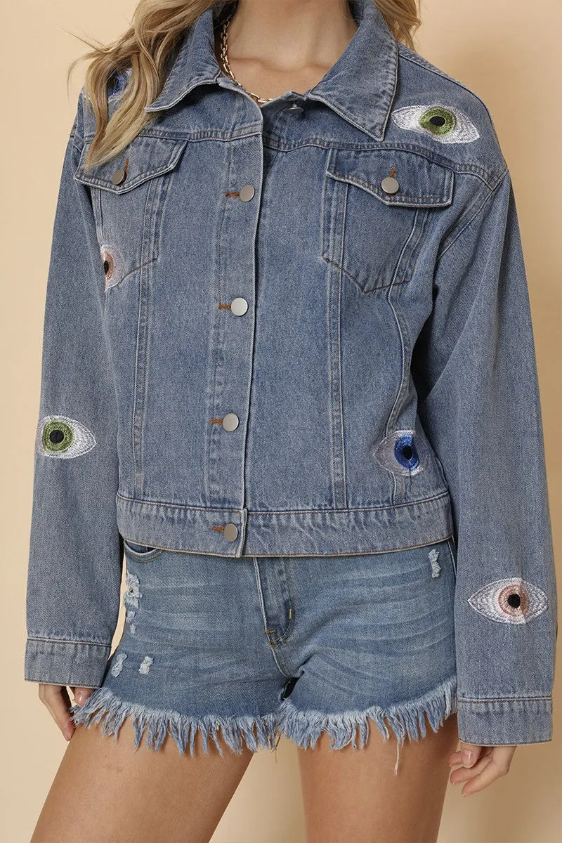 Evil Eye Denim Jacket