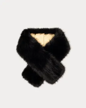 Faux Fur Collar Shrug