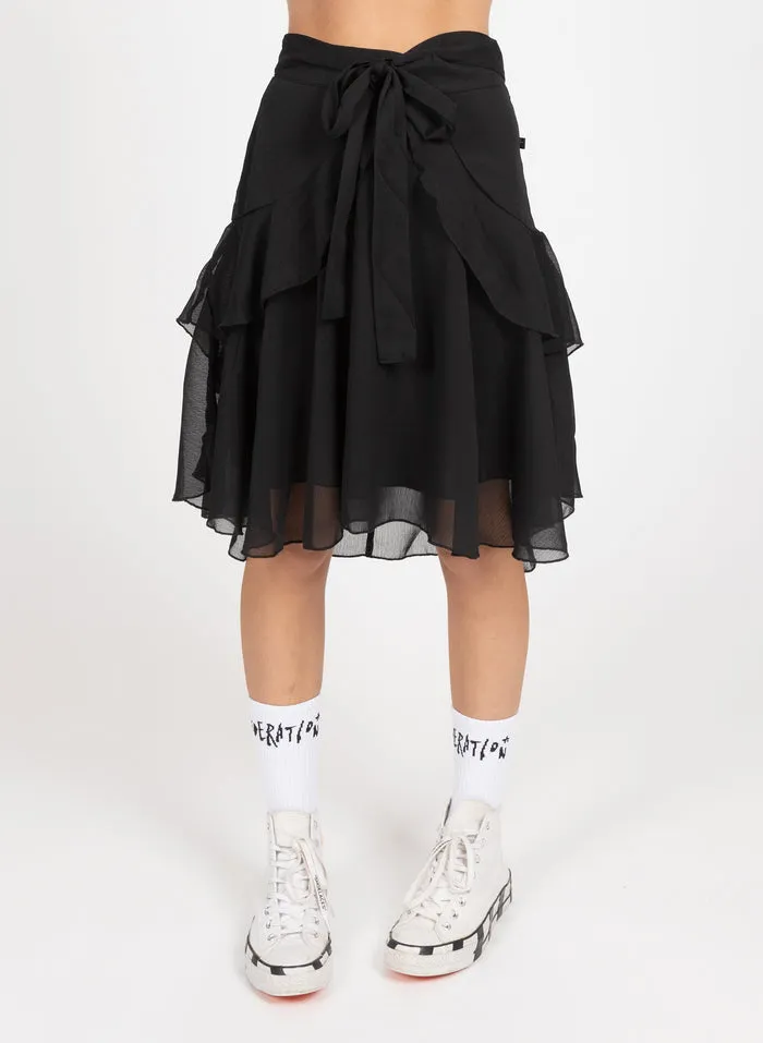 Federation Butterflies Skirt Black