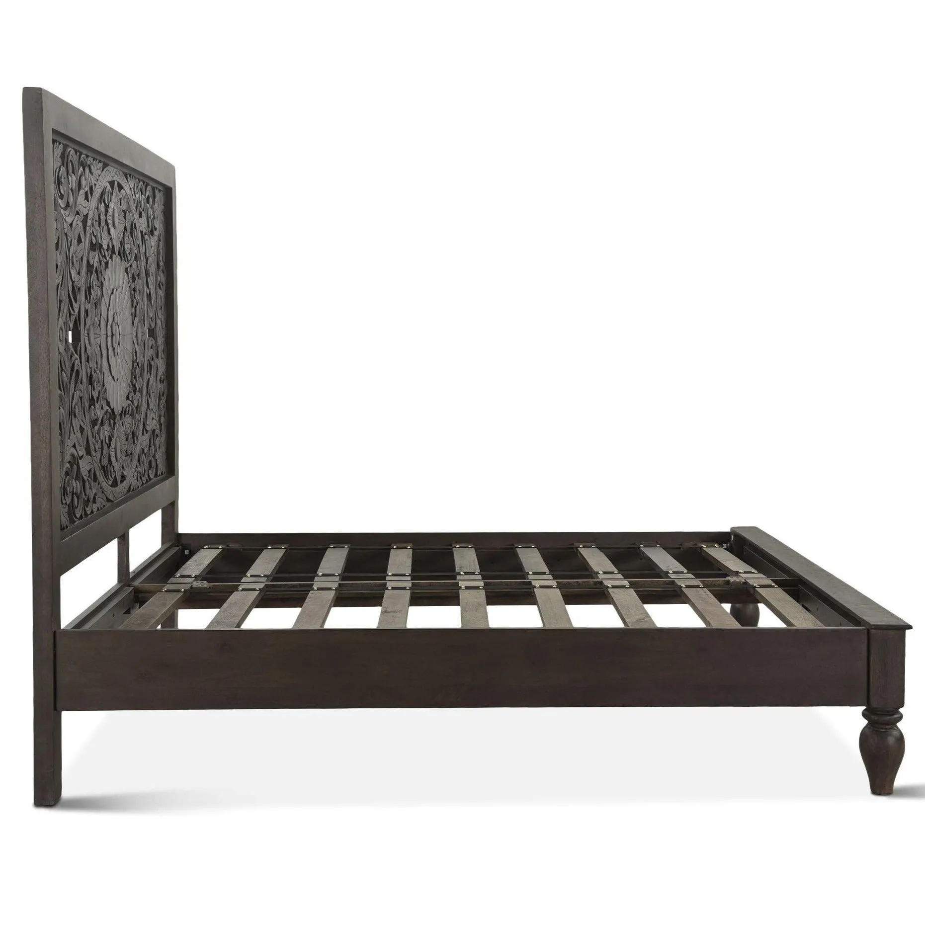 Flora Bohemian Dark Brown Bed - King