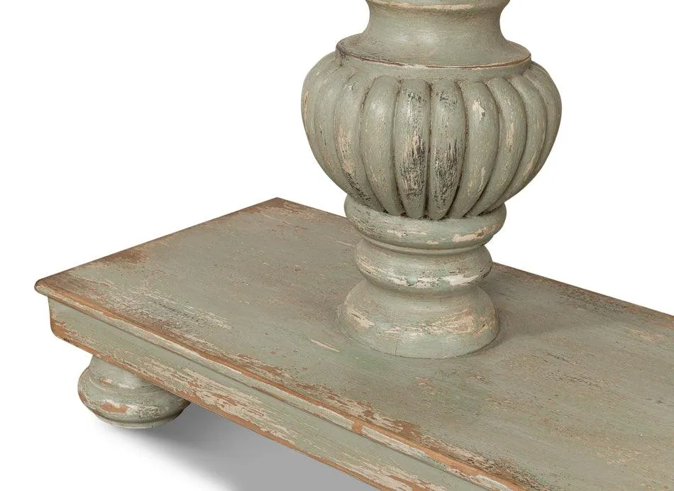 Fountainebleau Sage Console Table