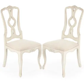 French Carved Dining Chairs - Pair