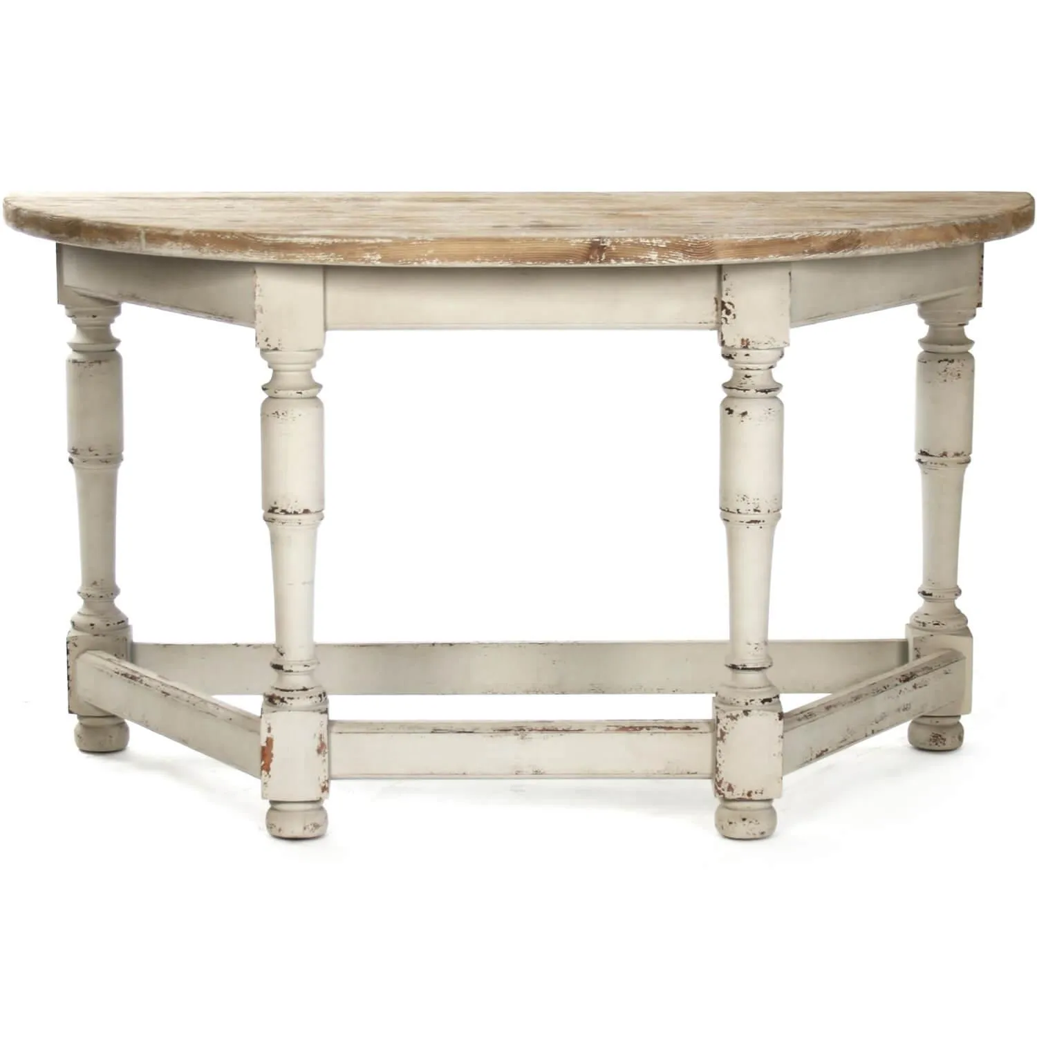 French Country Demilune Table