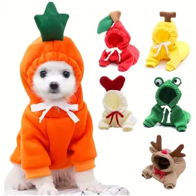 Fruitilicious Dog Hoodie Cute Warm and Stylish