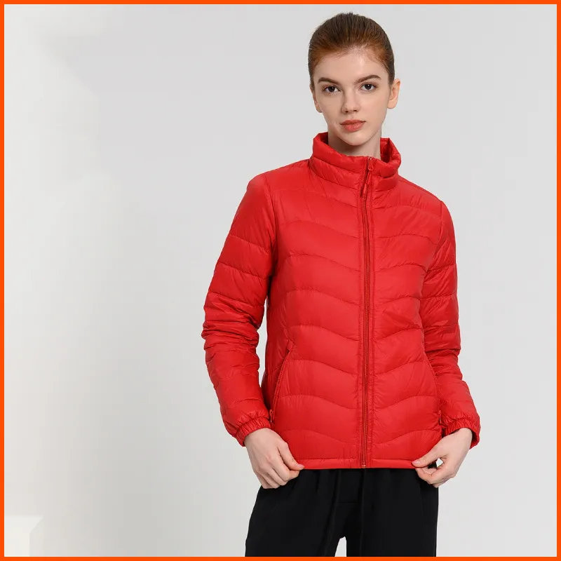 Full Zip Quilted Lightweight Down Jacket