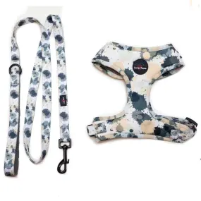 Funk the Dog Harness & Lead Set | Paint Splodge Grey