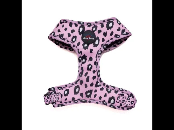 Funk The Dog Harness | Pink Leopard