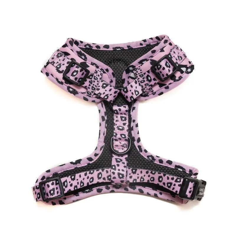 Funk The Dog Harness | Pink Leopard