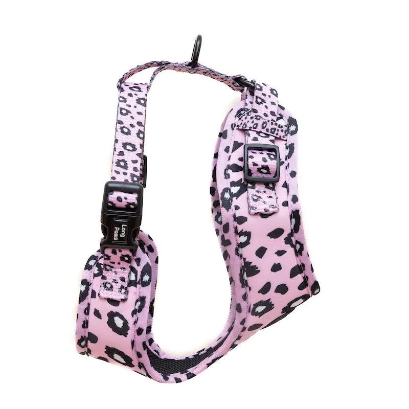 Funk The Dog Harness | Pink Leopard