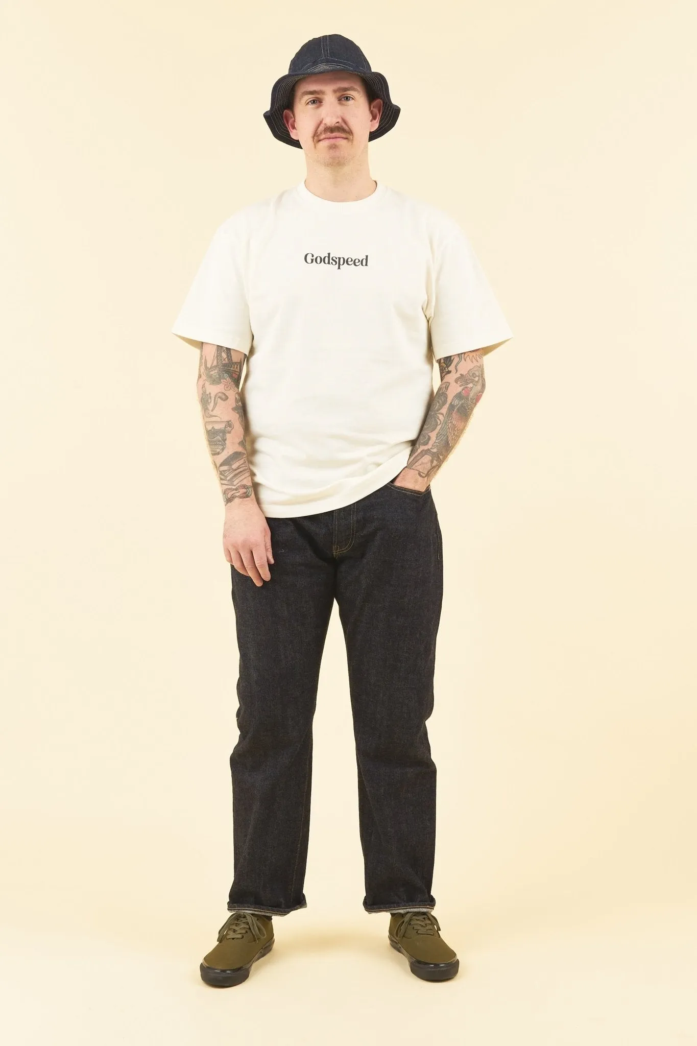 Godspeed 'Zenith' Heavyweight Organic T-Shirt - Natural