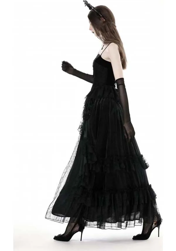 Gothic Court | MAXI VELVET SKIRT