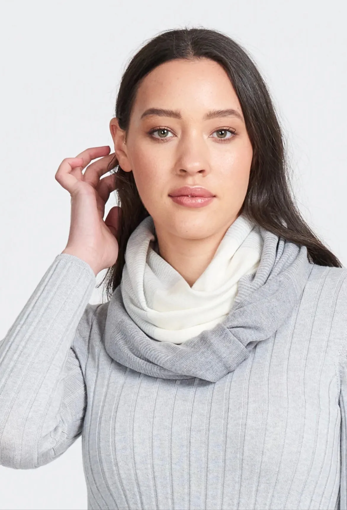 Graduated Stripe Infinity Scarf