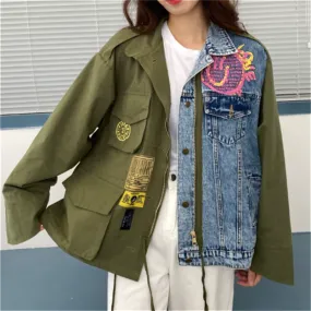 Green Scene Denim Coat