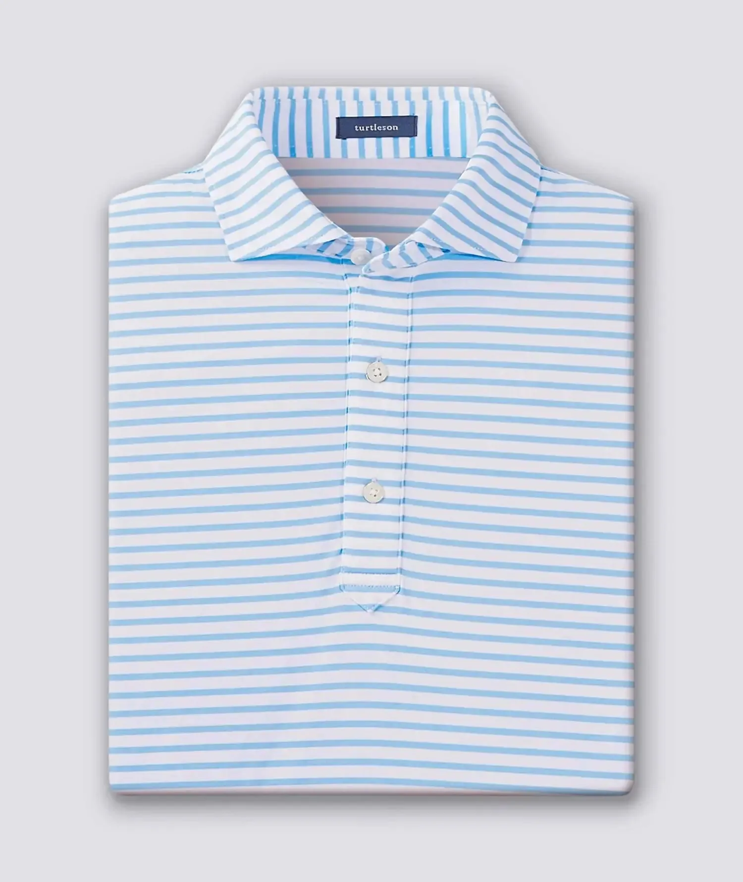 Gus Stripe Performance Polo