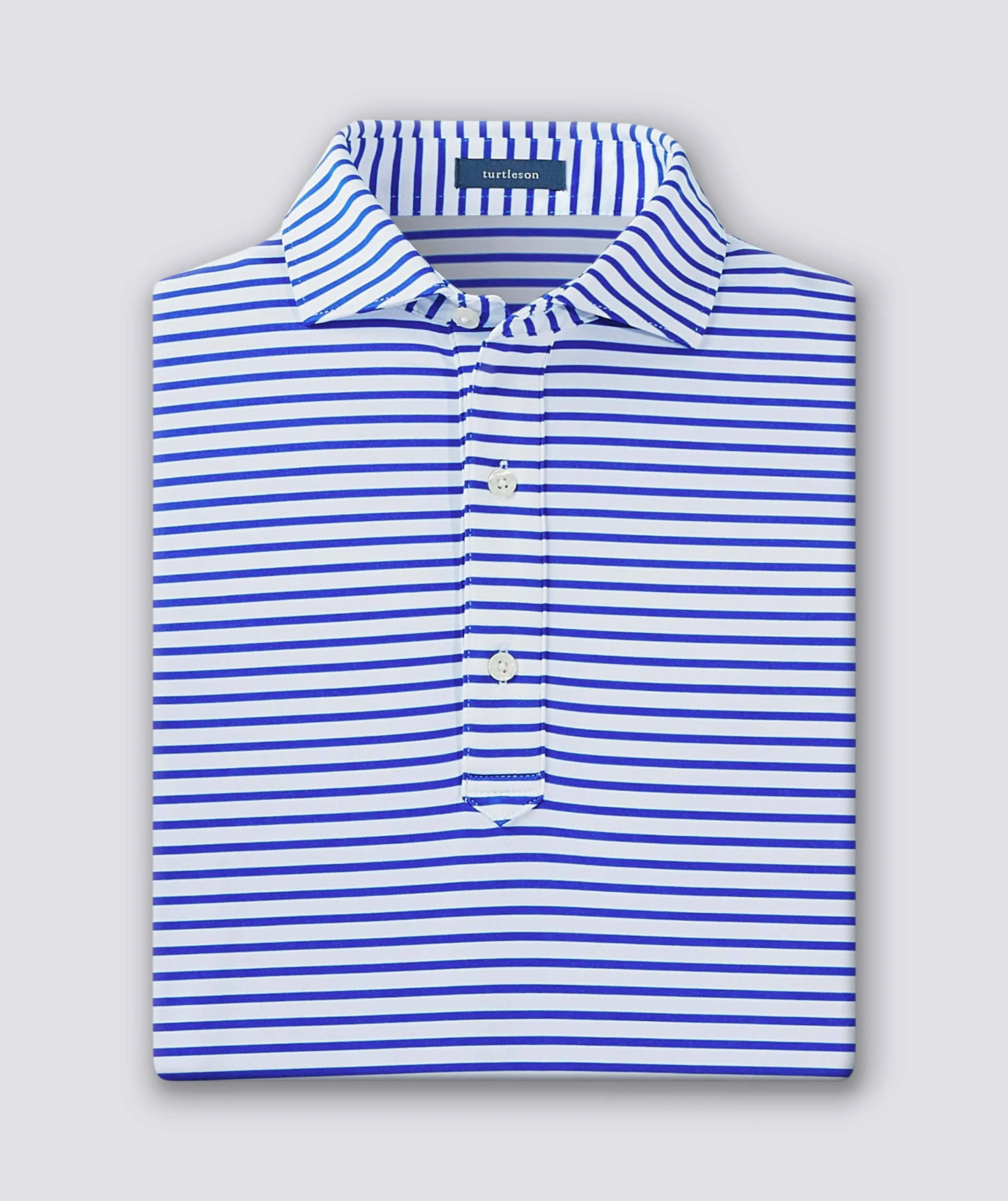 Gus Stripe Performance Polo