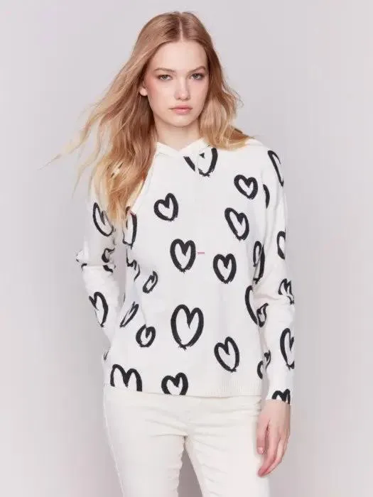 Heart Printed Hoodie