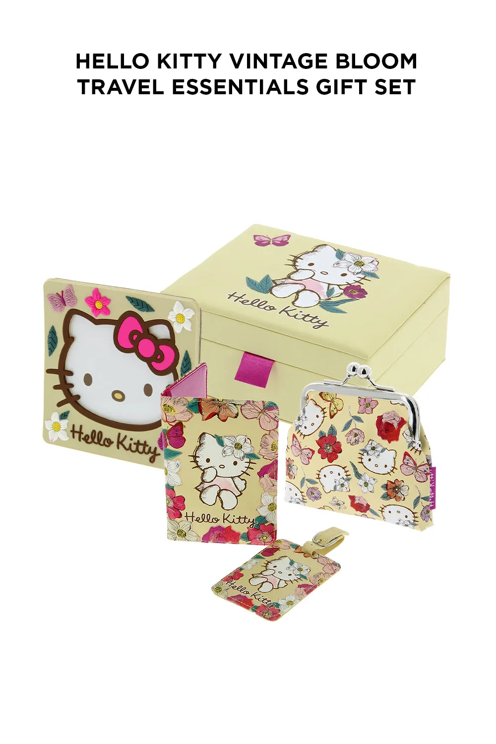 Hello Kitty Vintage Bloom Travel Essentials Gift Set