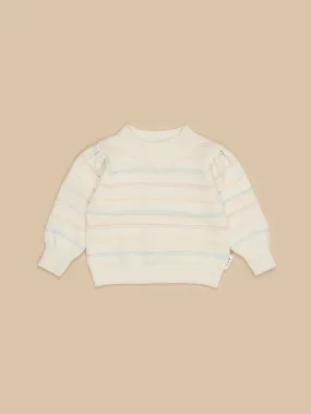 Huxbaby Pastel Stripe Knit Puff Jumper