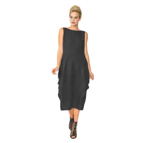 IC Collection Fashion Forward Midi Dress in Black - 5842D-BK - Size S Only!