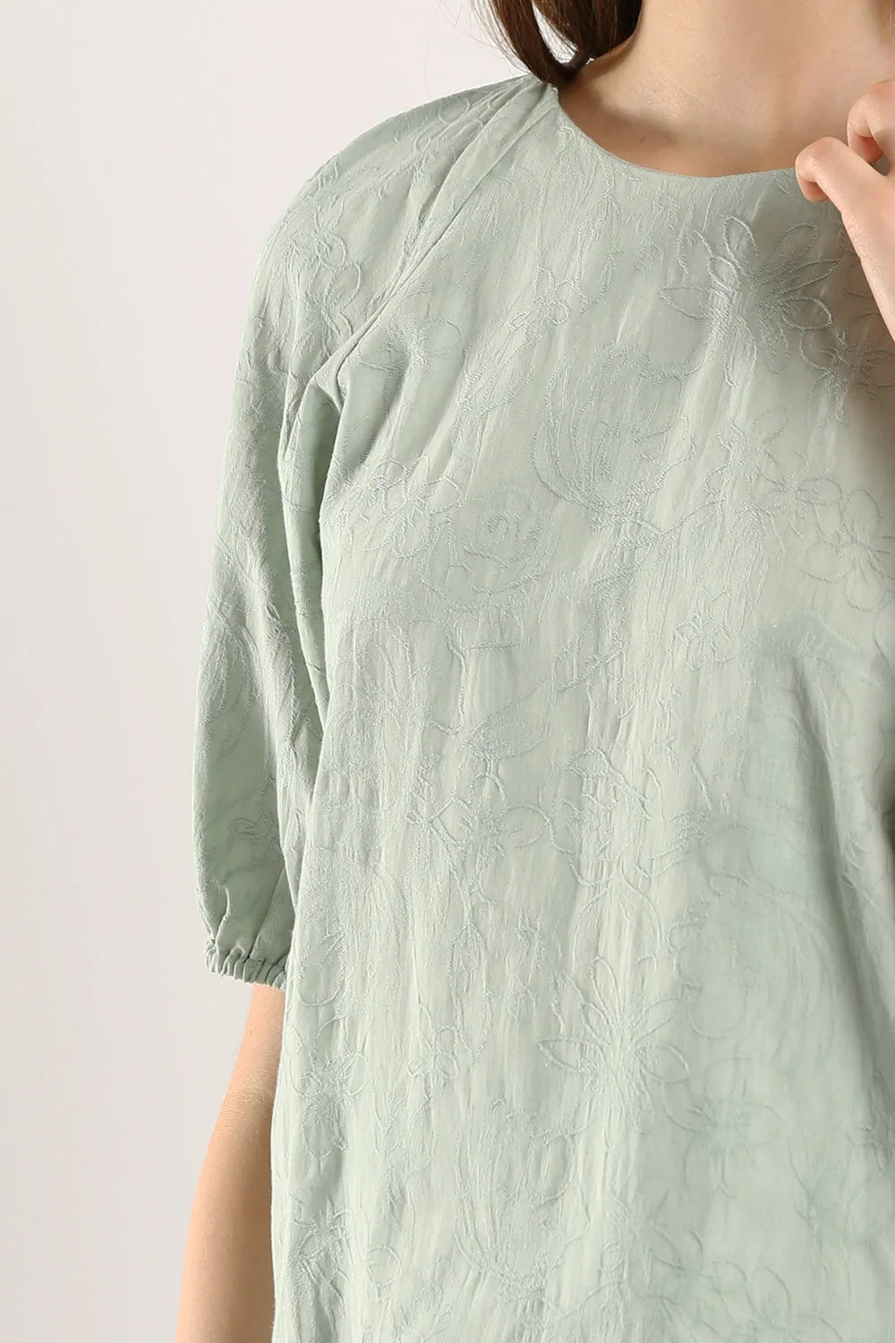 Iman Blouse in Light Sage