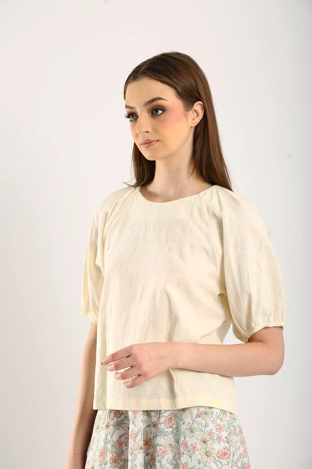 Iman Blouse in Light Yellow