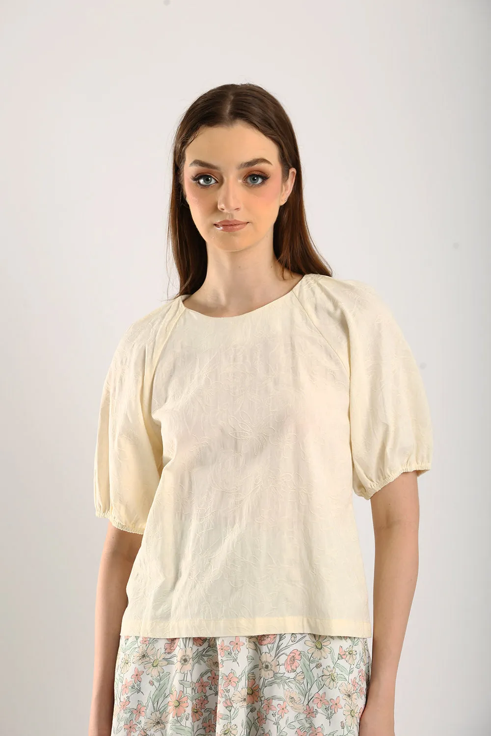 Iman Blouse in Light Yellow