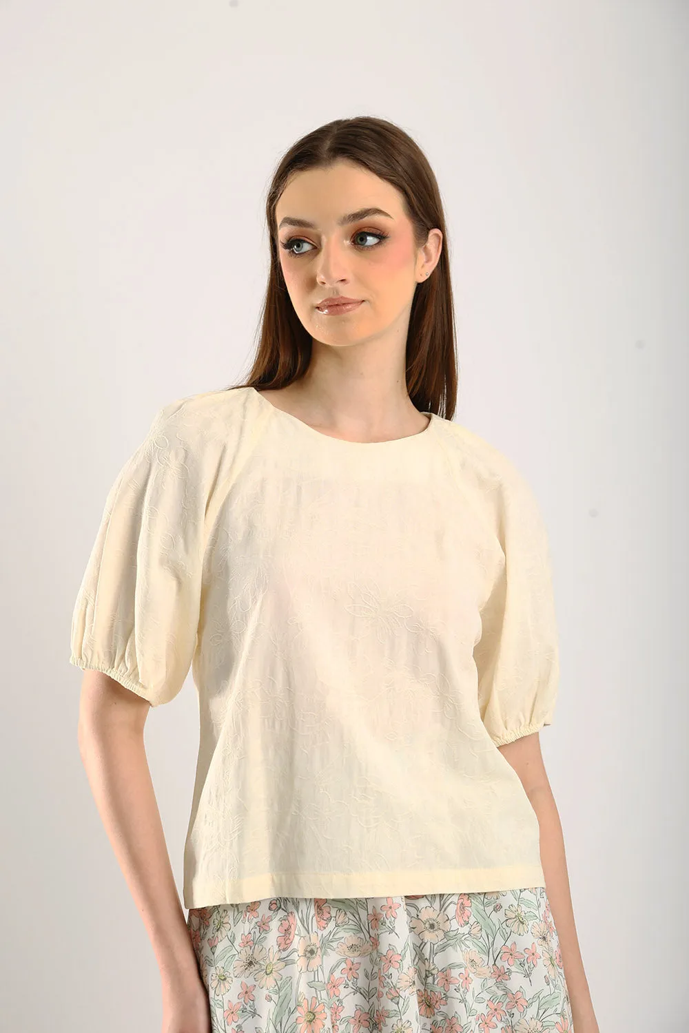 Iman Blouse in Light Yellow