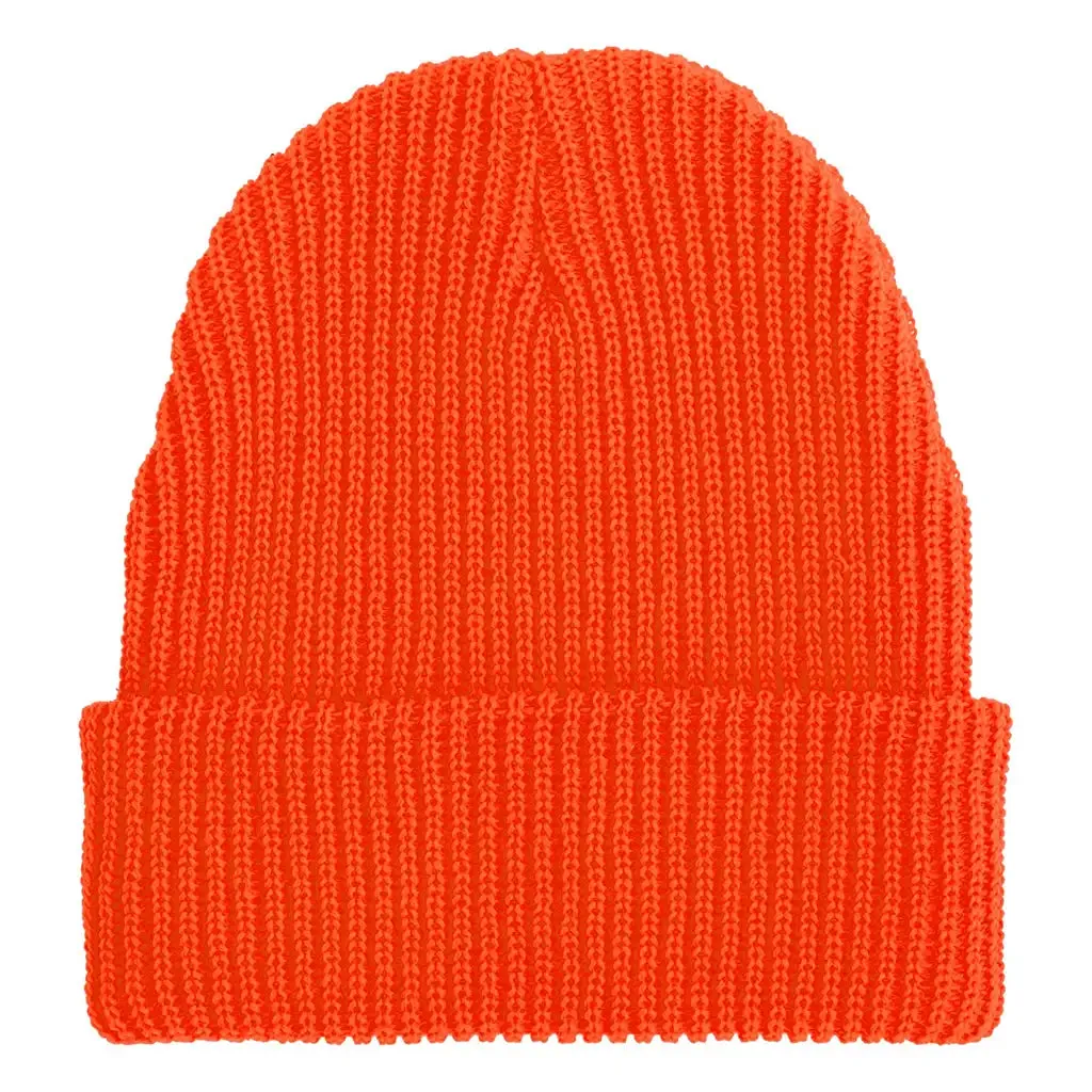 Independent Baseline Long Shoreman Beanie Safety Orange