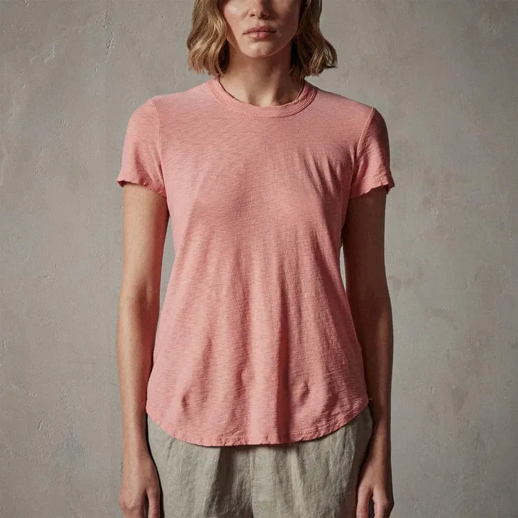 James Perse Sheer Slub Crew Neck Tee