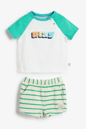 Jools Oliver Little Bird T-Shirt And Shorts Baby Boys Set