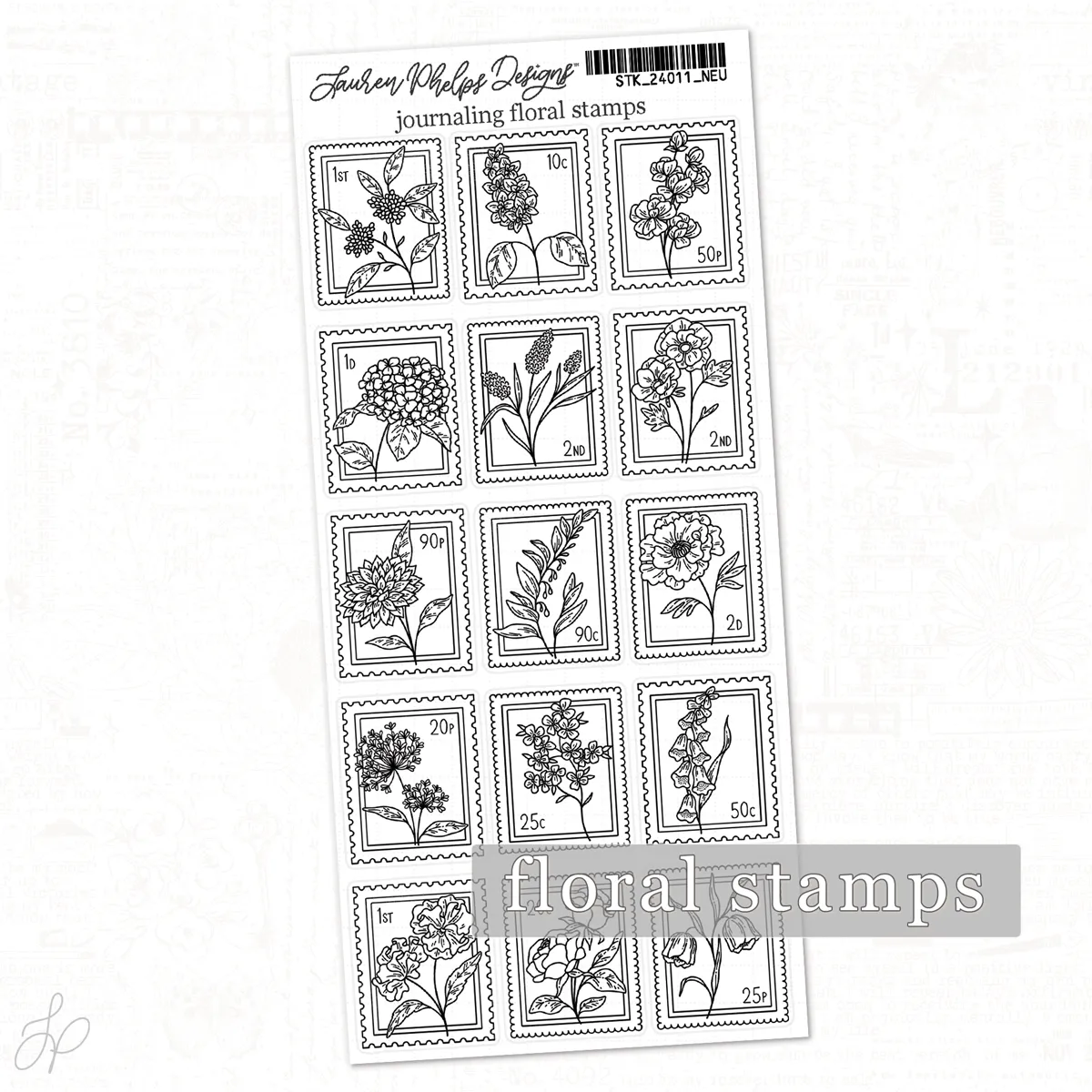 Journaling Floral Stamps | Classically Chic Basics