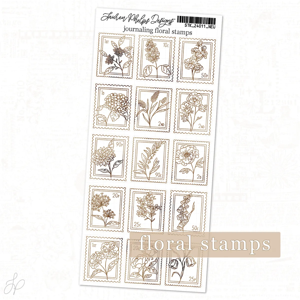 Journaling Floral Stamps | Classically Chic Basics