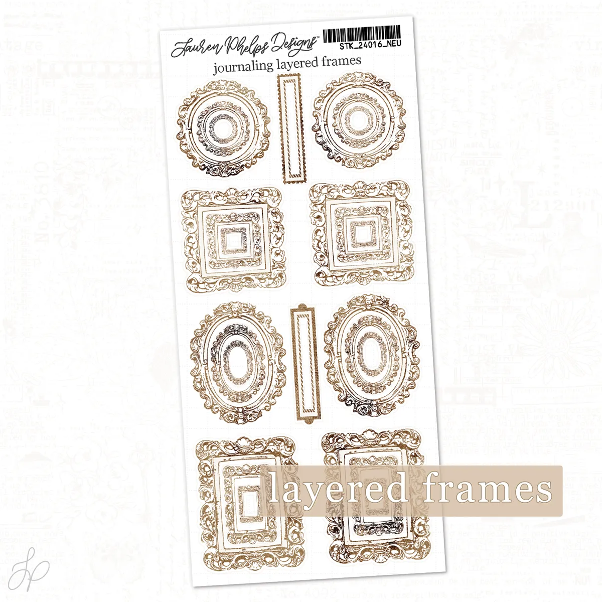 Journaling Layered Frames | Classically Chic Basics